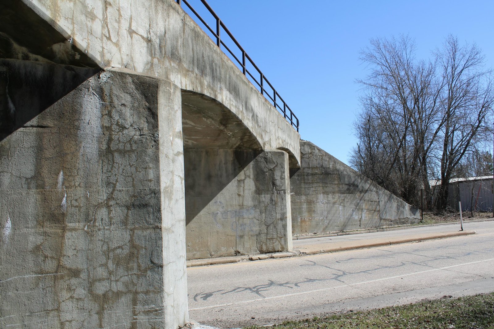 Looking south